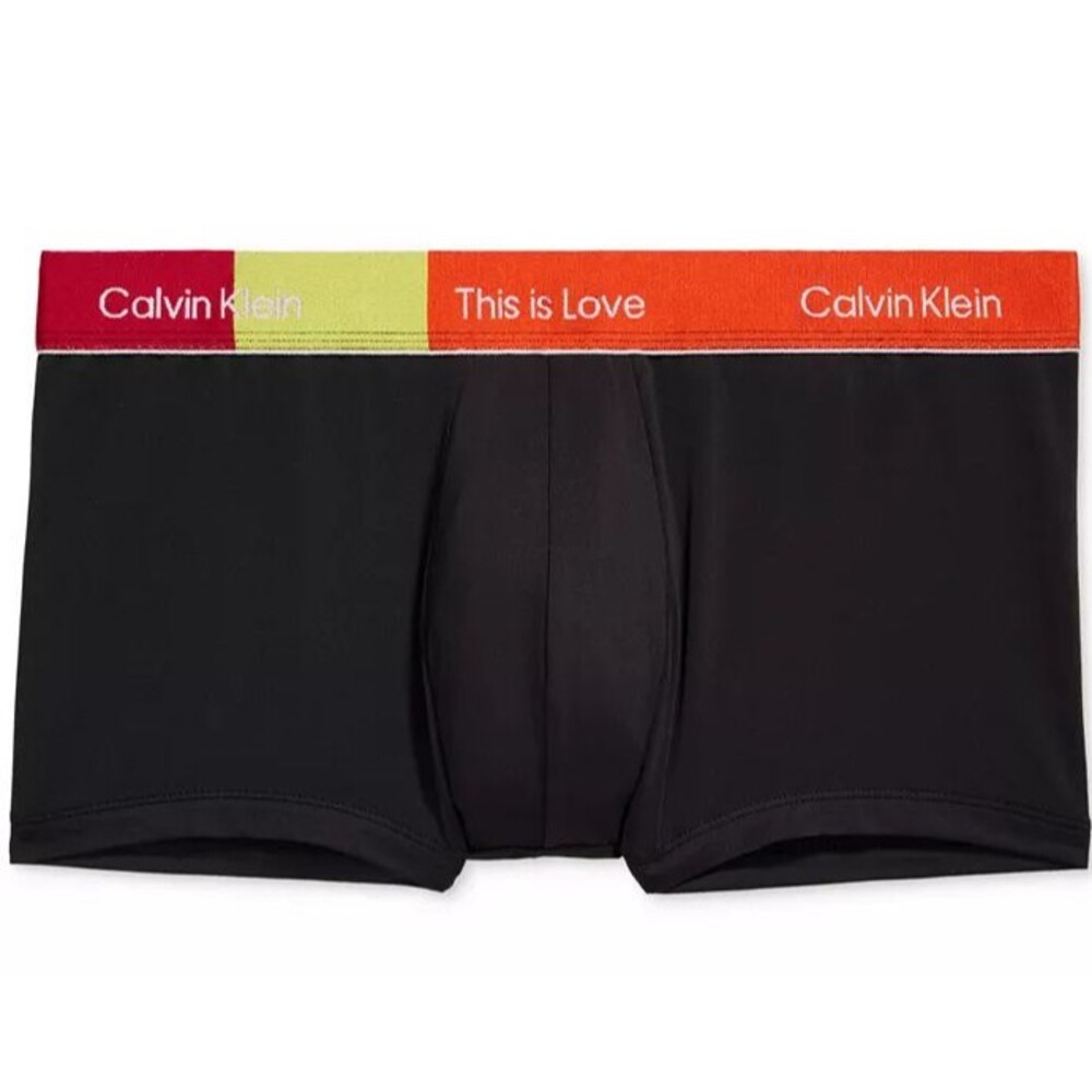 Calvin Klein Men's "This Is Love" Pride Microfiber Low Rise Trunks - XL